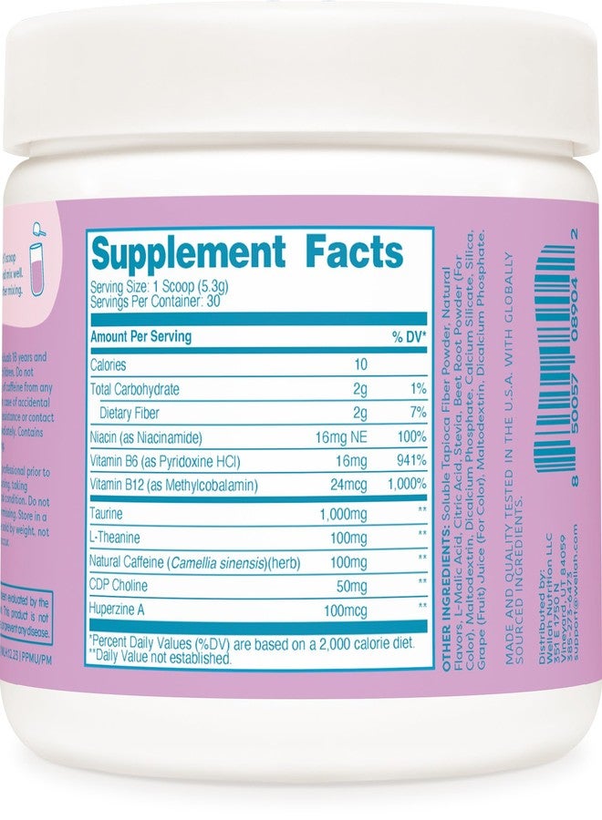Wellah Perfect Pick-Me-Up (Mixed Berry) 30 Servings - Energy Boost Drink Mix - Image 4